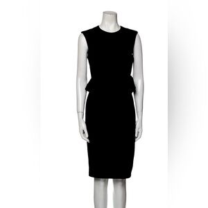 Alexia Admor black sleeveless crew neck knee-length dress with bow accents. XL